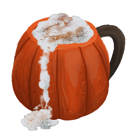 hyggedogge coffee fall autumn pumpkin Sticker