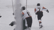 goal hockey GIF by Rochester Institute of Technology