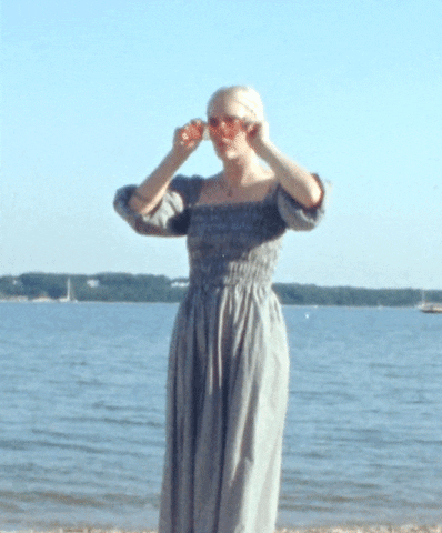 lizaanne beach vacation forest boat GIF
