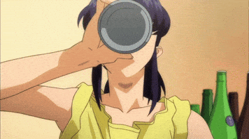 Neon Genesis Evangelion Drinking GIF by Funimation