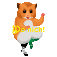 Hamster Socks Sticker by Dedoles