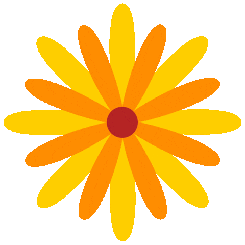 indigocan giphyupload flower sun yellow Sticker