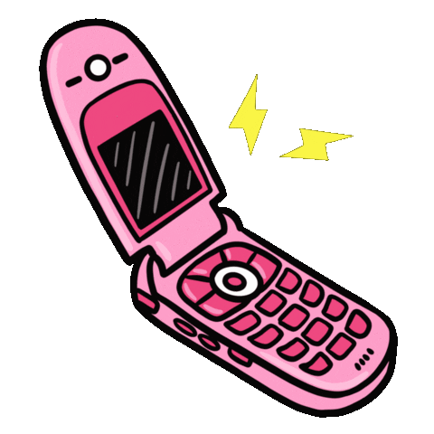 Pink Phone Sticker
