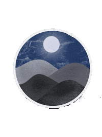 Night Moon Sticker