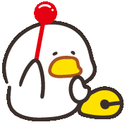 Chick Knock Sticker