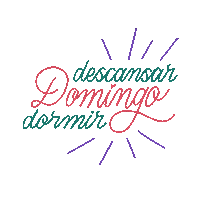 cahpegado sunday domingo dormir domingou Sticker