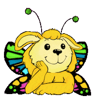 Puppy Spring Sticker by Strudelbee