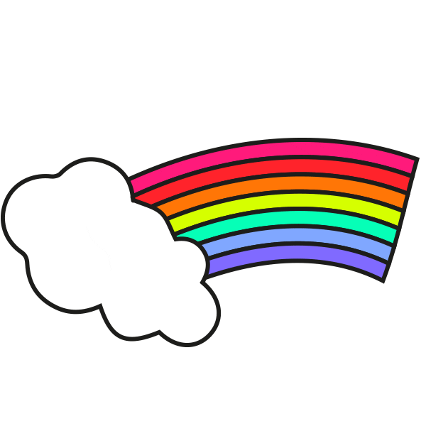 Over The Rainbow Sticker by Missguided