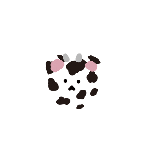 chanibear giphyupload bear cow haveagoodday Sticker