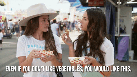 Gangway giphyupload influencer vegetables state fair of texas GIF