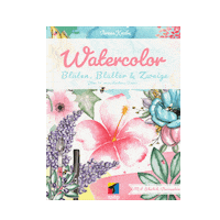 gustavson_illustration color watercolor husband sketching Sticker