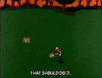 Hitting Season 3 GIF by The Simpsons