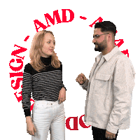 AMDAkademieModeDesign yes team students highfive Sticker