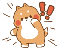 Shocked Dog Sticker by Tonton Friends