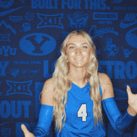 Ncaa Volleyball Go Cougs GIF by BYU Cougars