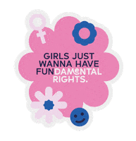 schoenski pink blue flower rosa Sticker