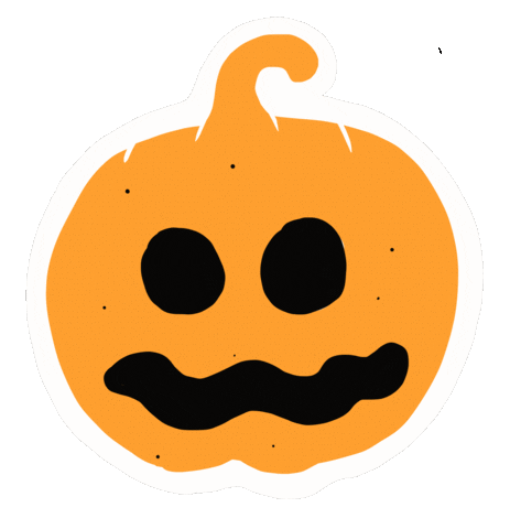 Jack O Lantern Party Sticker by Fox Fisher