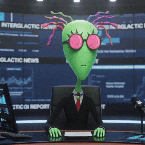 Happy Talk Show GIF by Lonely Aliens