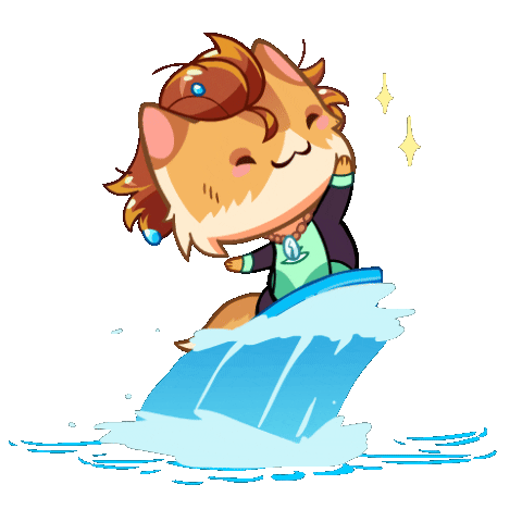 Summer Time Cat Sticker by Mino Games