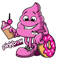 Iced Coffee Sticker by pinkboxdoughnuts