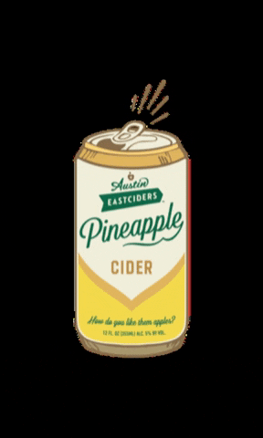 eastciders cheers pineapple hardcider hard cider GIF
