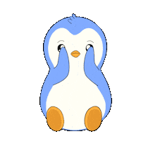 Dont Look No Sticker by Pudgy Penguins