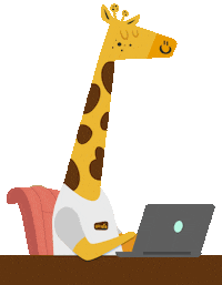 OGirafinha work social media internet working Sticker