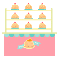 Cookie Pasteleria Sticker by Flopi Diaz Pastelera