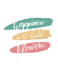 ARLYMEE flower flowers lettering happiness Sticker