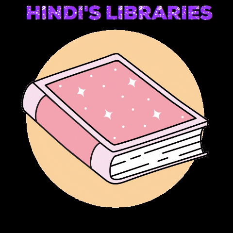 hindislibraries giphygifmaker book books reading GIF