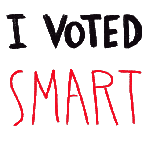 Vote Early Election 2020 Sticker by Mike Perry Studio