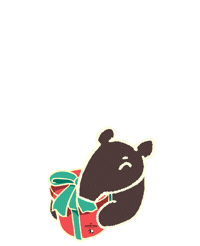 Christmas Surprise Sticker by The Tapping Tapir