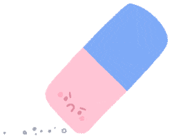 Foreversleepy rubber eraser art supplies foreversleepydesigns Sticker