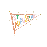 St Augustine Florida Sticker by Declaration & Co.
