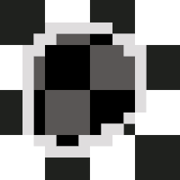 black and white pixel GIF by 16-x-16