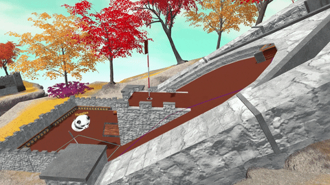 Vreal giphyupload golf vr panda GIF