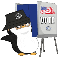 Voting Election Day Sticker by Pudgy Penguins