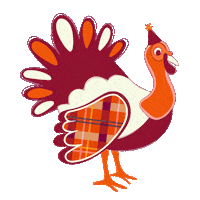 Thanksgiving Turkey Sticker by Packed Party