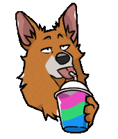 Dog Rainbow Sticker