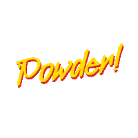 Snow Powder Sticker by Скијачка федерација на Македонија