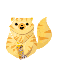 Labud_hr happy funny cat animal Sticker