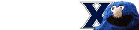 Xavier University Blob Sticker by ACal_XUDesigner