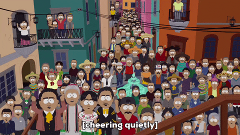 cheering gathering GIF by South Park 