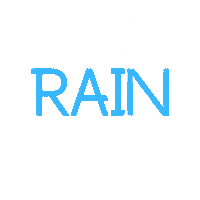 atozsocial logo social media rain miami Sticker