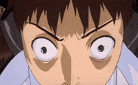 Scared Neon Genesis Evangelion GIF