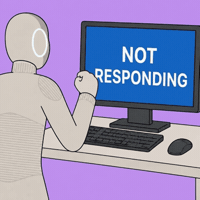 Glitch Rage GIF by 1X Technologies