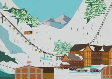 snow mountain GIF by South Park 