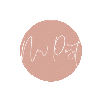 New Post Lettering Sticker