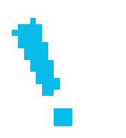 Pixel Warning Sticker