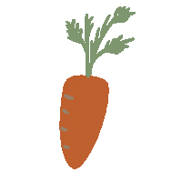 Carrot にんじん Sticker